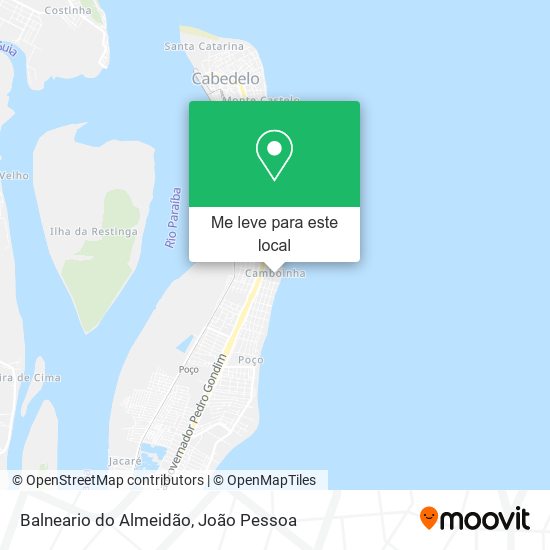 Balneario do Almeidão mapa