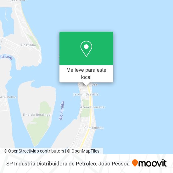 SP Indústria Distribuidora de Petróleo mapa