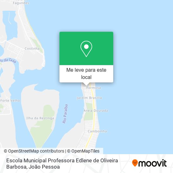 Escola Municipal Professora Edlene de Oliveira Barbosa mapa