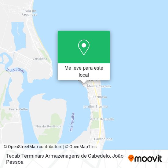 Tecab Terminais Armazenagens de Cabedelo mapa