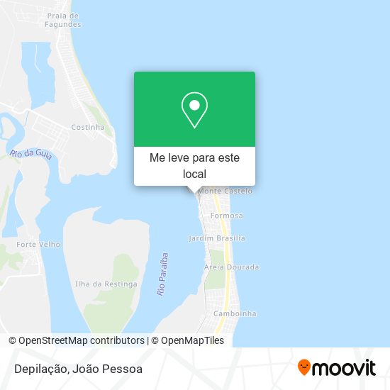 Depilação mapa