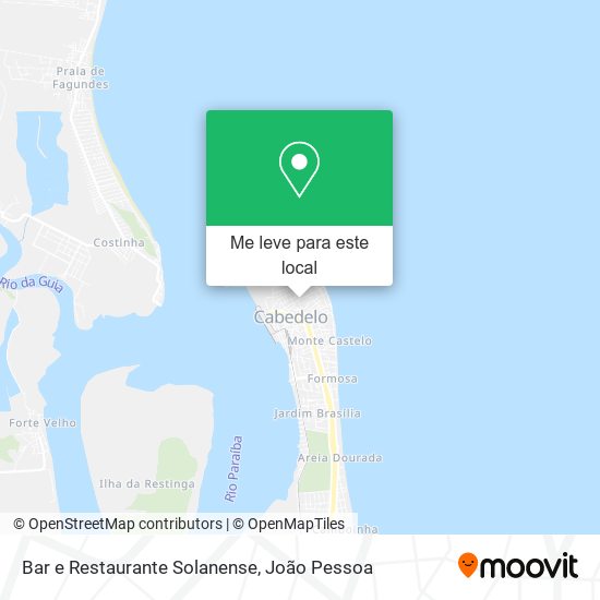 Bar e Restaurante Solanense mapa