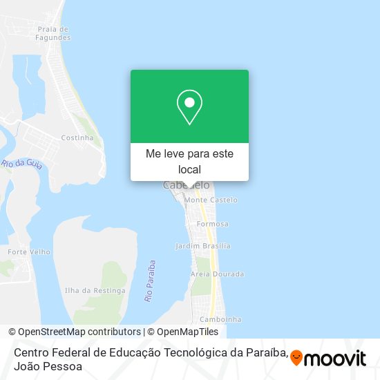 Centro Federal de Educação Tecnológica da Paraíba mapa