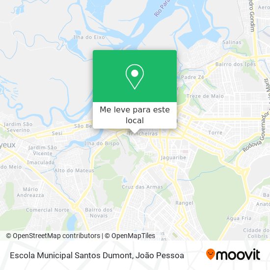 Escola Municipal Santos Dumont mapa