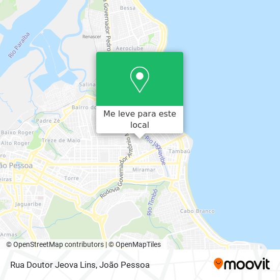 Rua Doutor Jeova Lins mapa