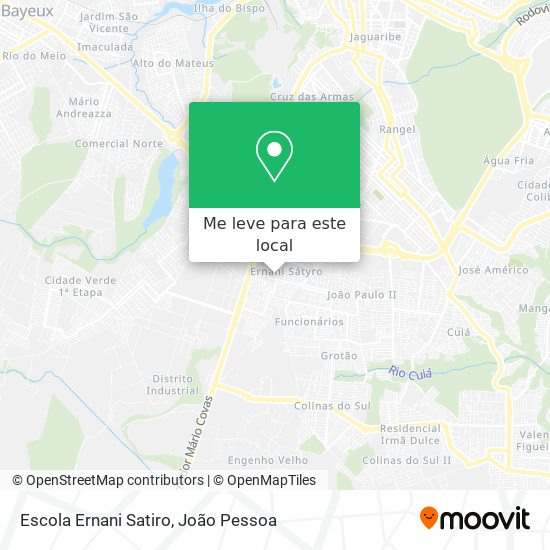 Escola Ernani Satiro mapa