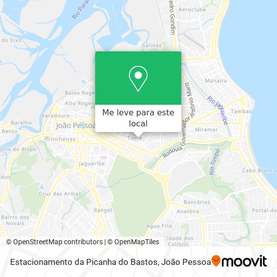 Estacionamento da Picanha do Bastos mapa