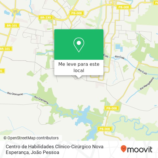 Centro de Habilidades Clínico-Cirúrgico Nova Esperança mapa