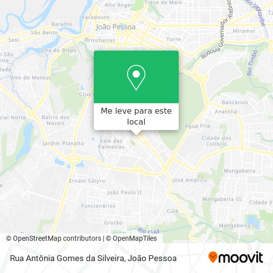 Rua Antônia Gomes da Silveira mapa