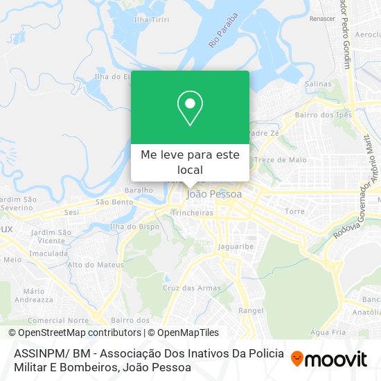 ASSINPM/ BM - Associação Dos Inativos Da Policia Militar E Bombeiros mapa