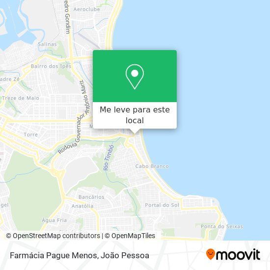 Farmácia Pague Menos mapa