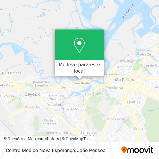 Centro Médico Nova Esperança mapa