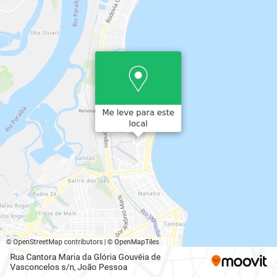 Rua Cantora Maria da Glória Gouvêia de Vasconcelos s / n mapa