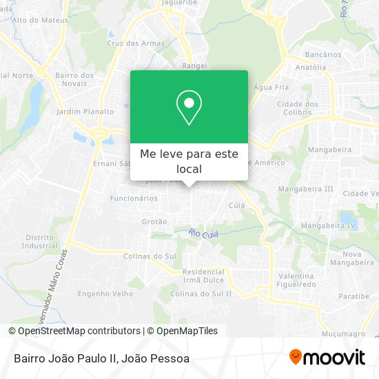 Bairro João Paulo II mapa