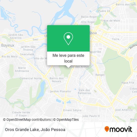 Oros Grande Lake mapa
