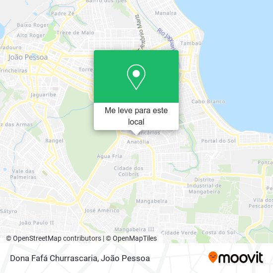 Dona Fafá Churrascaria mapa