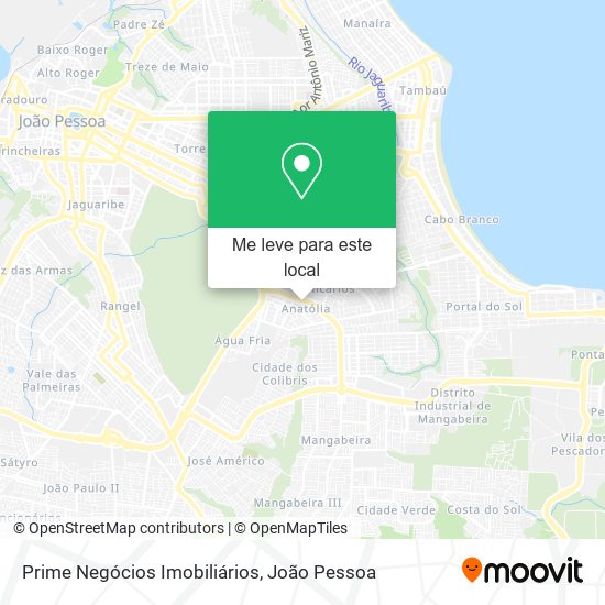 Prime Negócios Imobiliários mapa