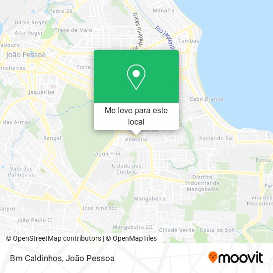 Bm Caldinhos mapa