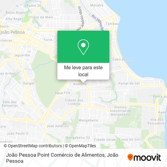João Pessoa Point Comércio de Alimentos mapa