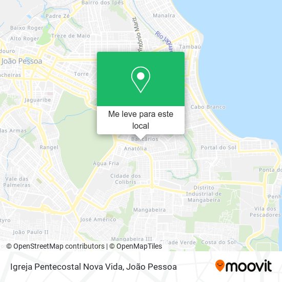 Igreja Pentecostal Nova Vida mapa