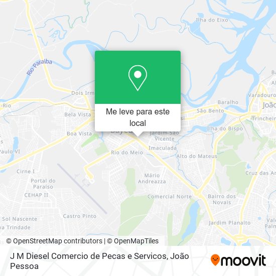 J M Diesel Comercio de Pecas e Servicos mapa