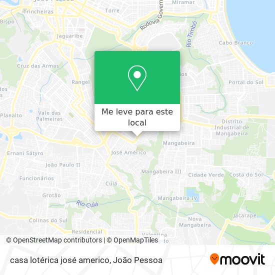 casa lotérica josé americo mapa