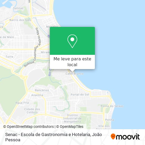 Senac - Escola de Gastronomia e Hotelaria mapa