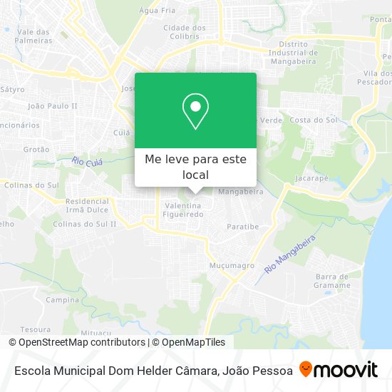 Escola Municipal Dom Helder Câmara mapa