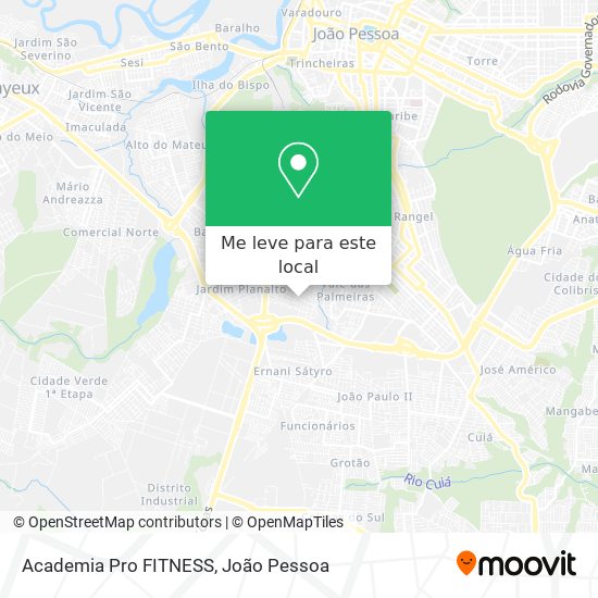 Academia Pro FITNESS mapa