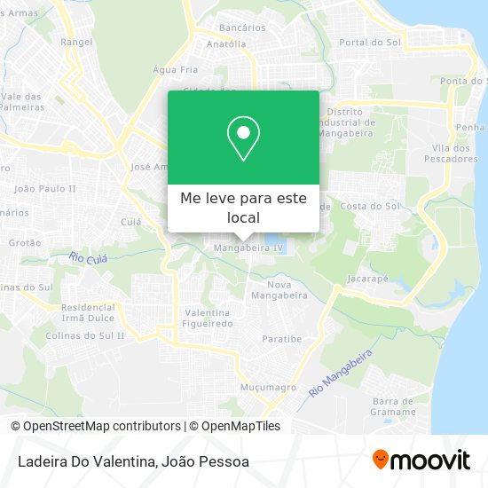 Ladeira Do Valentina mapa
