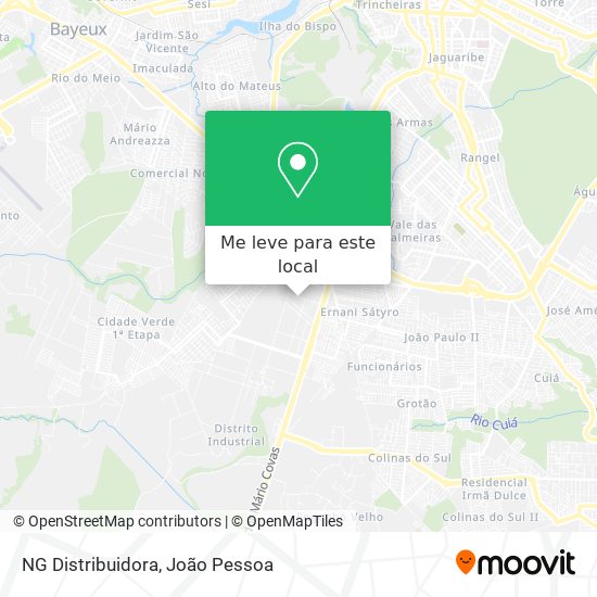 NG Distribuidora mapa