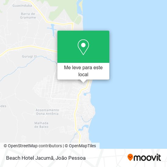 Beach Hotel Jacumã mapa