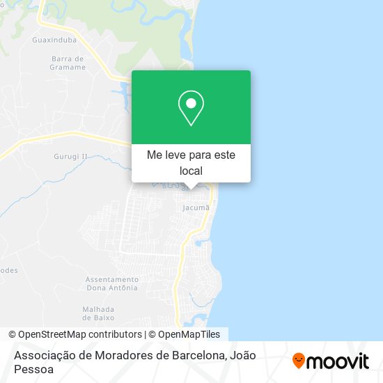 Associação de Moradores de Barcelona mapa