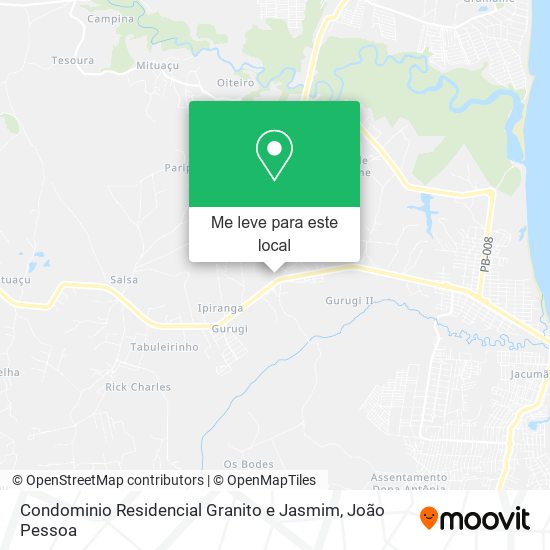 Condominio Residencial Granito e Jasmim mapa