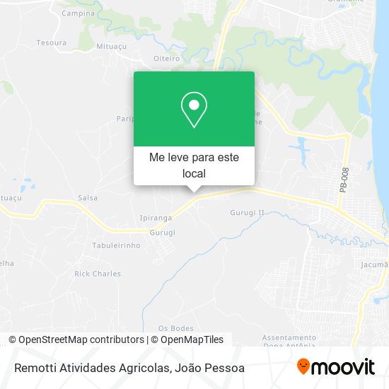 Remotti Atividades Agricolas mapa