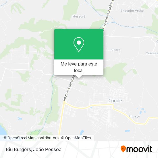 Biu Burgers mapa