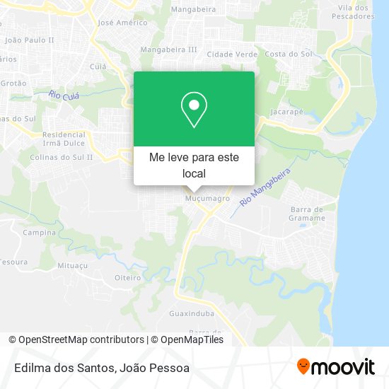 Edilma dos Santos mapa