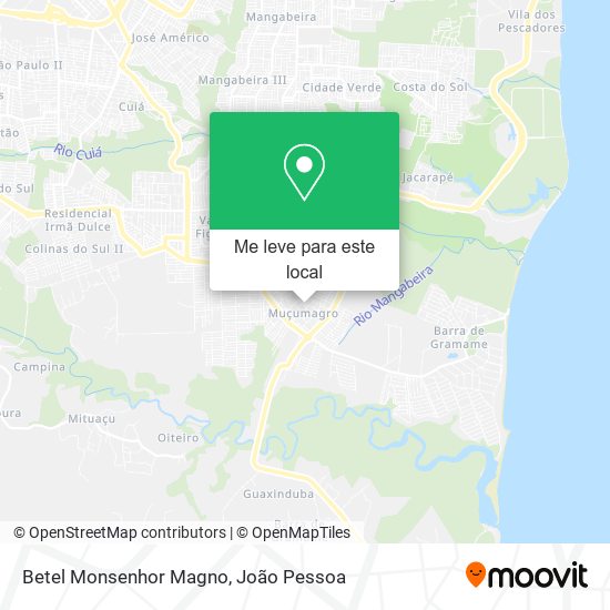 Betel Monsenhor Magno mapa