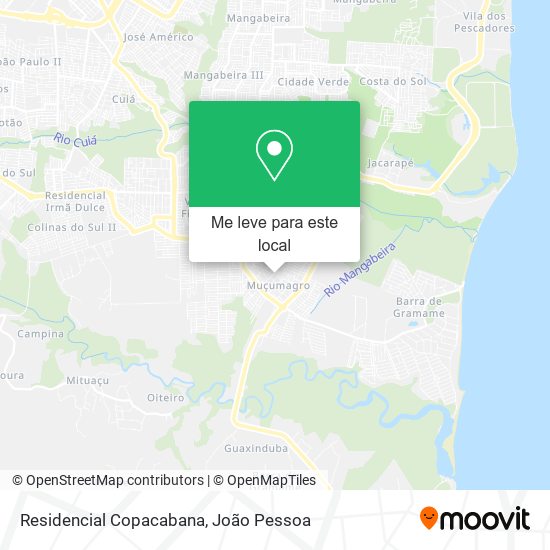 Residencial Copacabana mapa