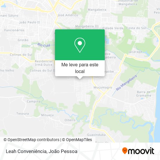 Leah Conveniência mapa