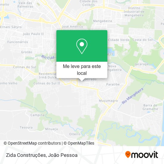 Zida Construções mapa