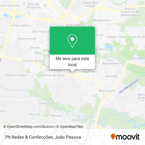 Ph Redes & Confecções mapa