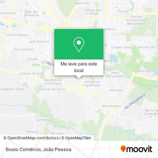 Bosio Comércio mapa