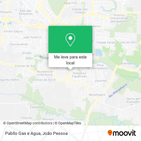 Pabllo Gas e Agua mapa