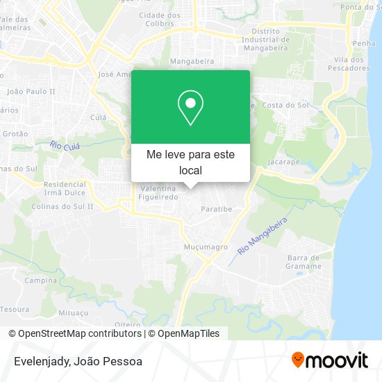 Evelenjady mapa