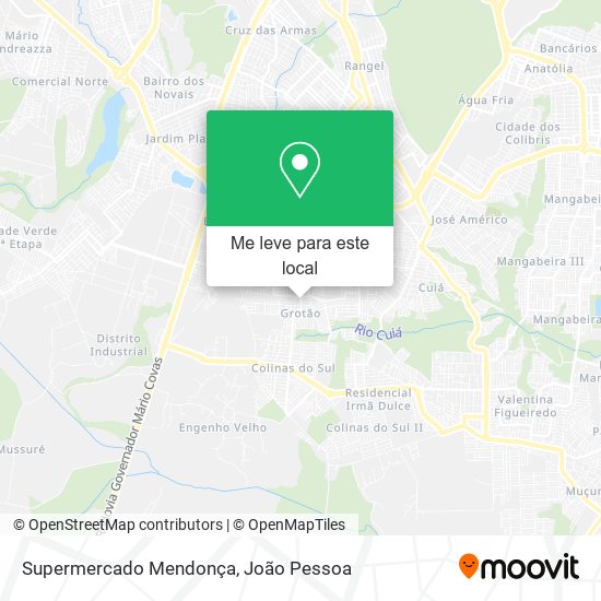 Supermercado Mendonça mapa