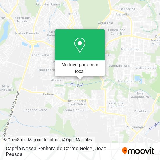 Capela Nossa Senhora do Carmo Geisel mapa