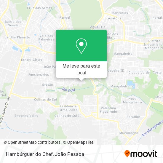 Hambúrguer do Chef mapa