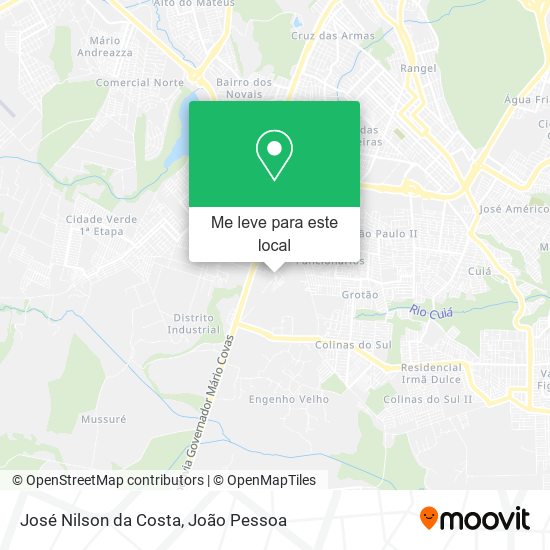 José Nilson da Costa mapa