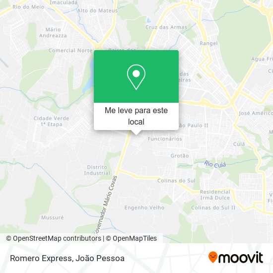 Romero Express mapa